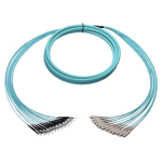 [TCM-BSCST12M3-30] Tconnect Plenum Breakout 12 Fiber SC-ST Multimode 50/125μm (OM3) 30m